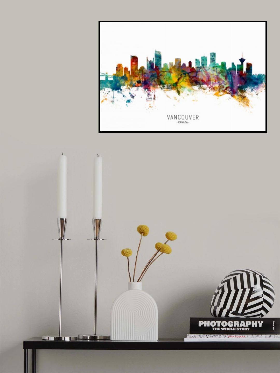 Vancouver Canada Skyline Poster och Canvastavla