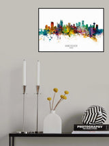Vancouver Canada Skyline Poster och Canvastavla