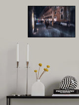 Evening walk in via del Corso-Rome- Poster och Canvastavla