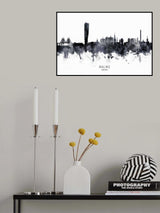 Malmo Sweden Skyline Poster och Canvastavla
