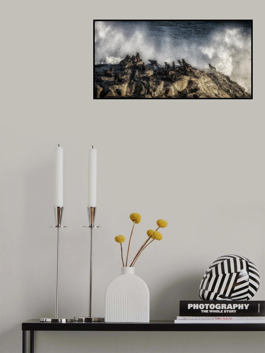 morning shower on diaz point Poster och Canvastavla