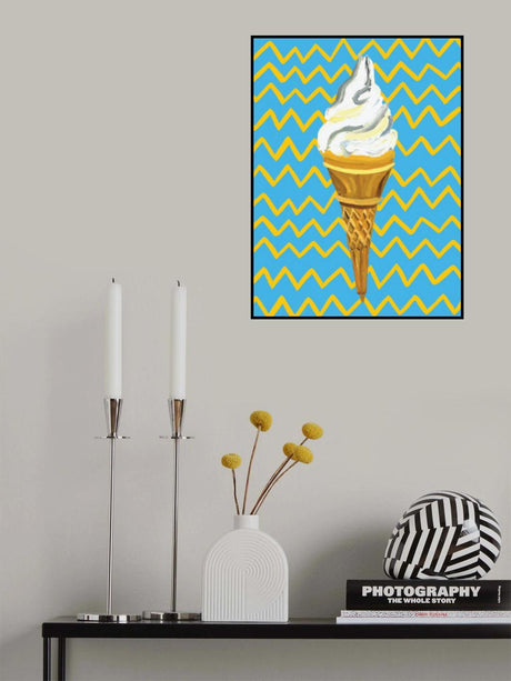Ice Cream Blue Poster och Canvastavla