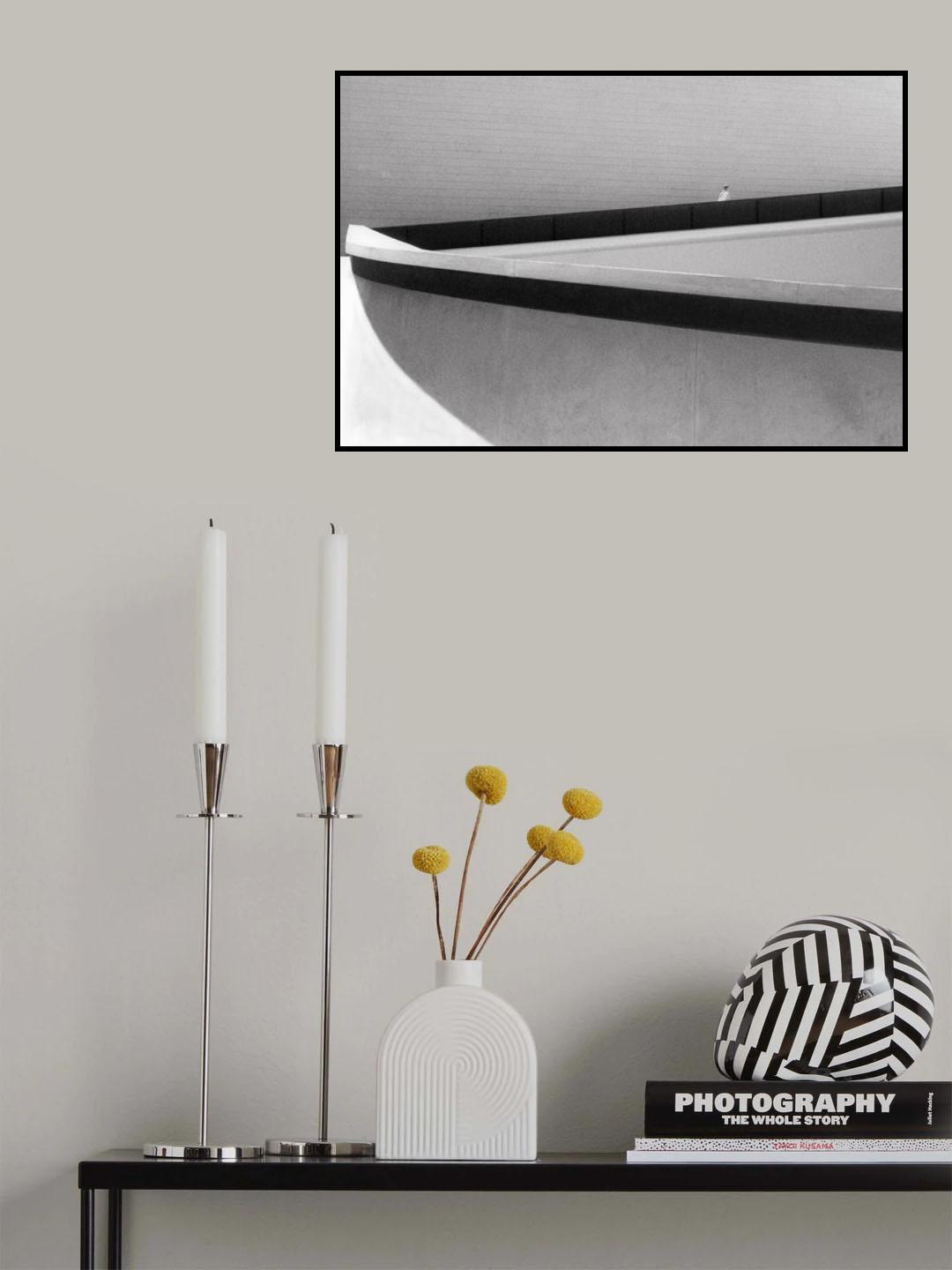 BLACK LINES Poster och Canvastavla