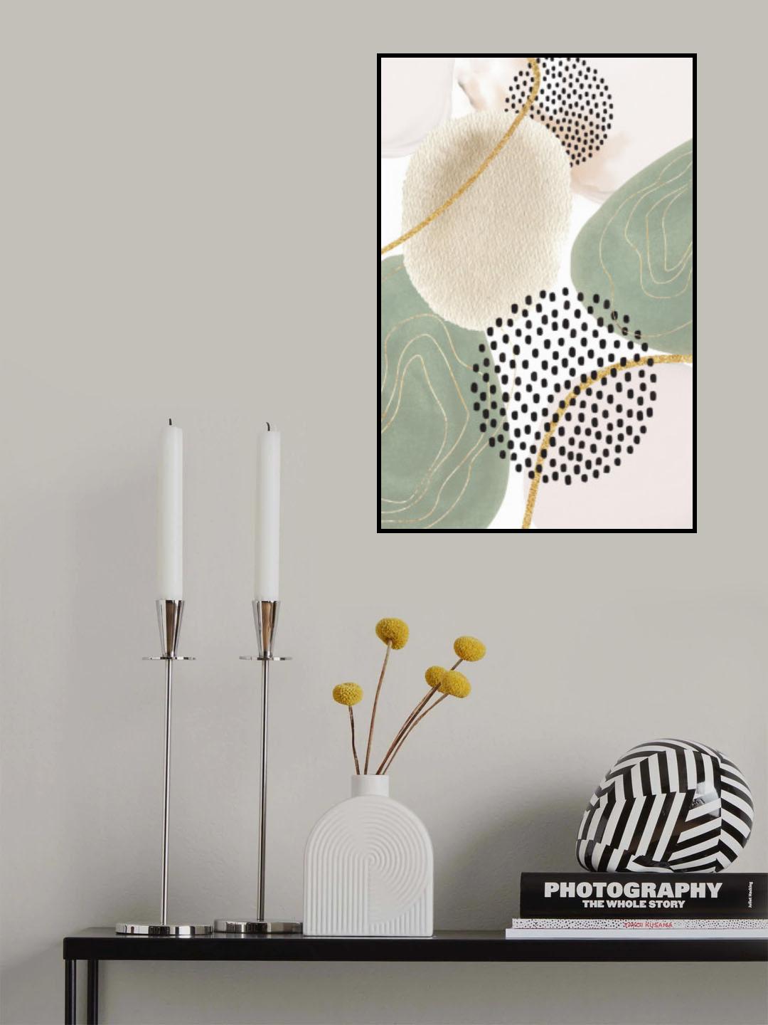 Calm green- 3 Poster och Canvastavla