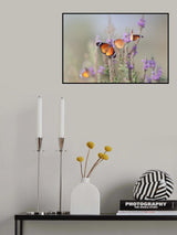 Butterflies and Flowers ... Poster och Canvastavla