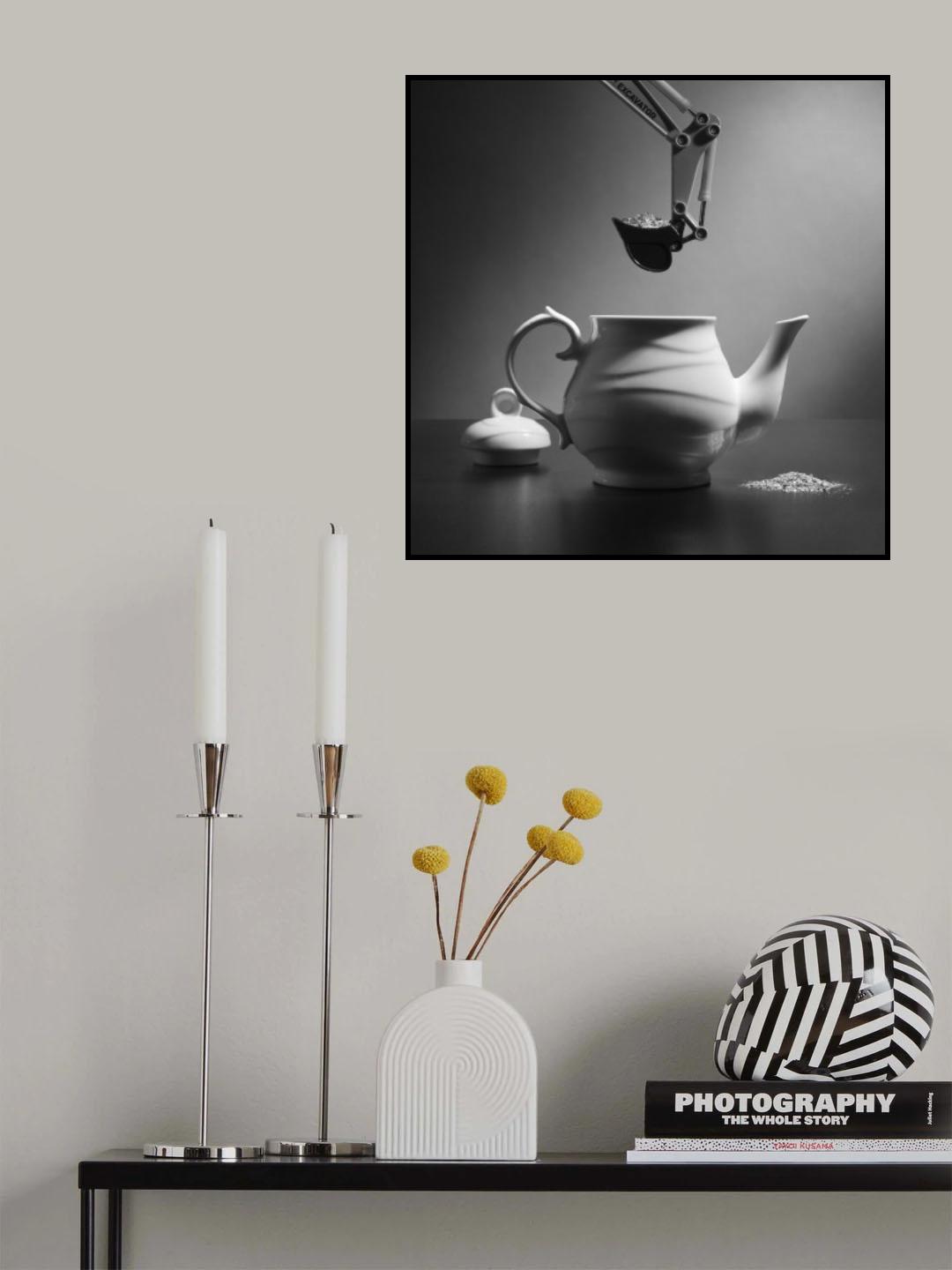 Tea at the construction site Poster och Canvastavla