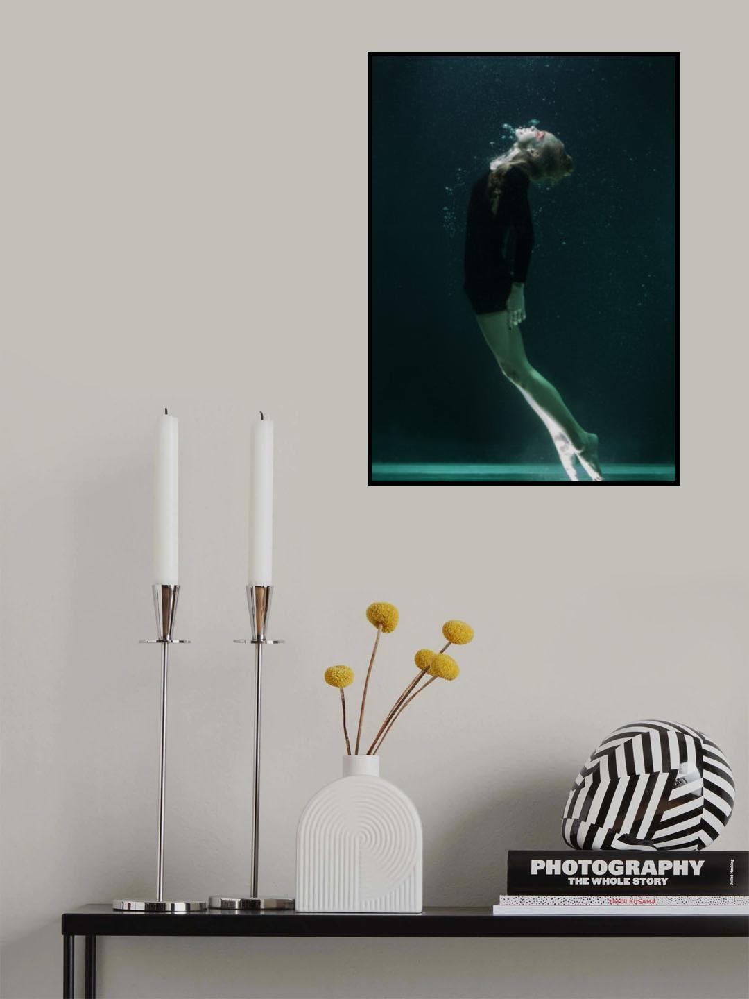 underwater artistic portrait shooting Poster och Canvastavla