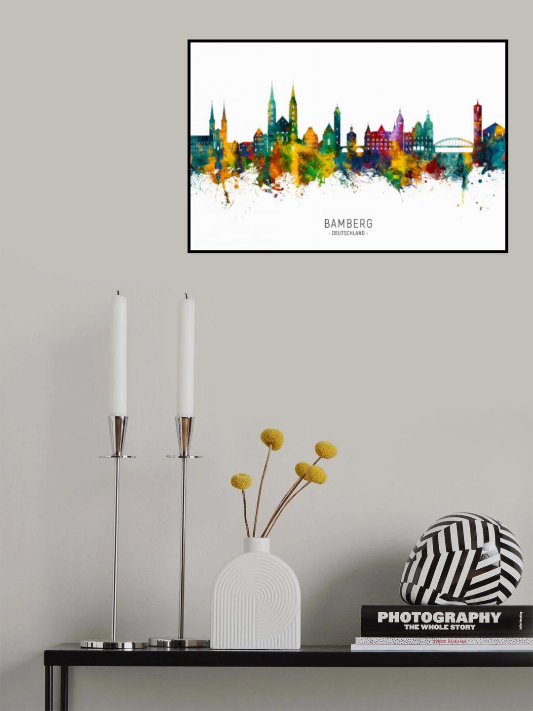 Bamberg Germany Skyline Poster och Canvastavla