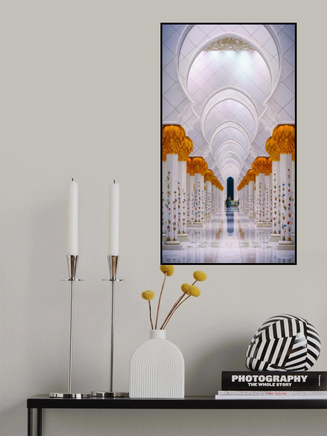Abu Dhabi / Sheikh Zayed Mosque 3 Poster och Canvastavla