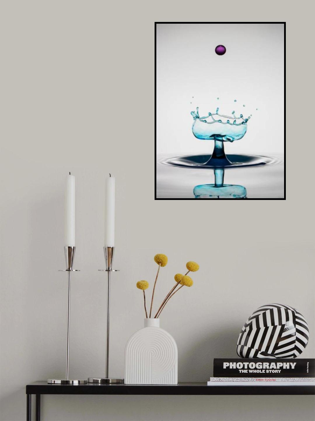 Wassertropfen Art Poster och Canvastavla