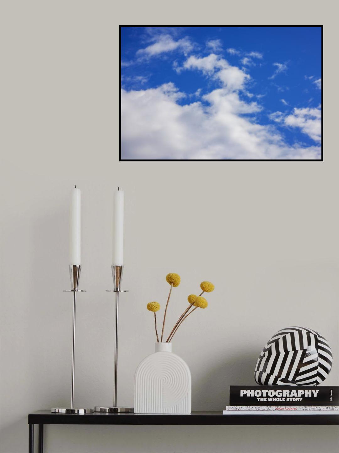 cloudy weather and sky background Poster och Canvastavla