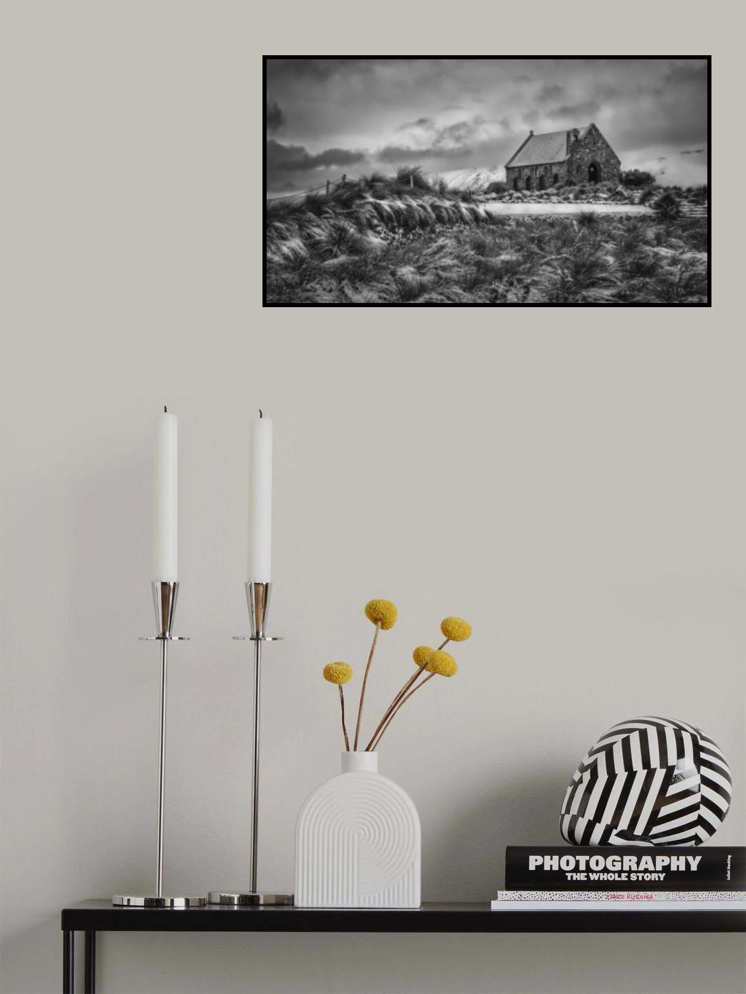 Winter at Tekapo Poster och Canvastavla