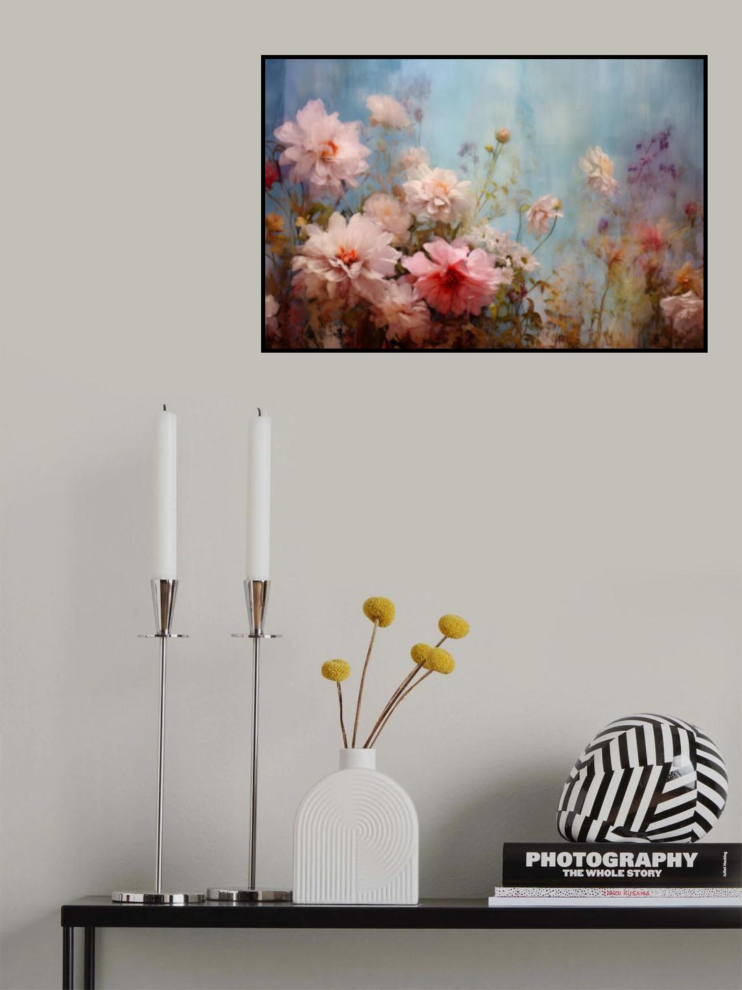 Fa Vintage Floral 65 Poster och Canvastavla