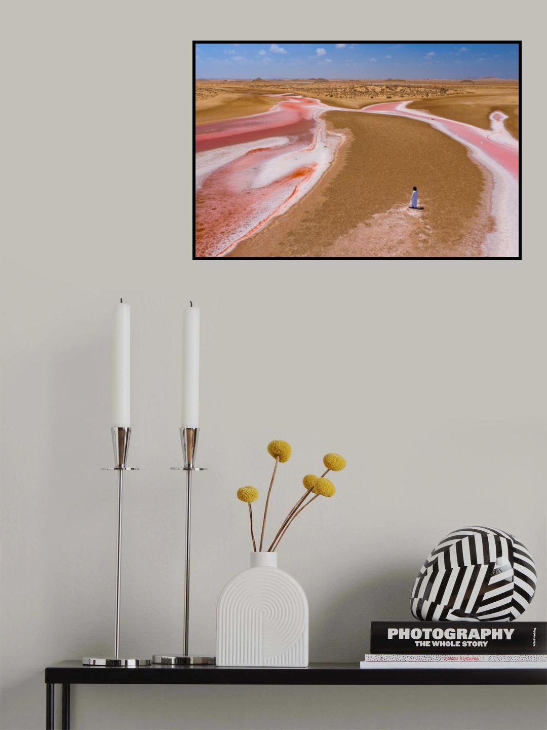 Pink Lake Poster och Canvastavla