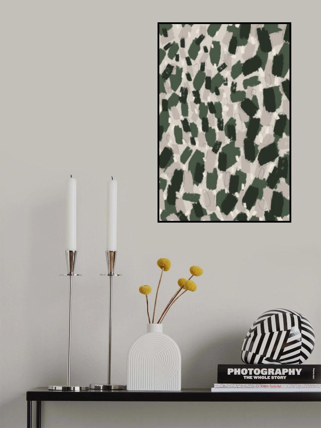Green Dabs Poster och Canvastavla