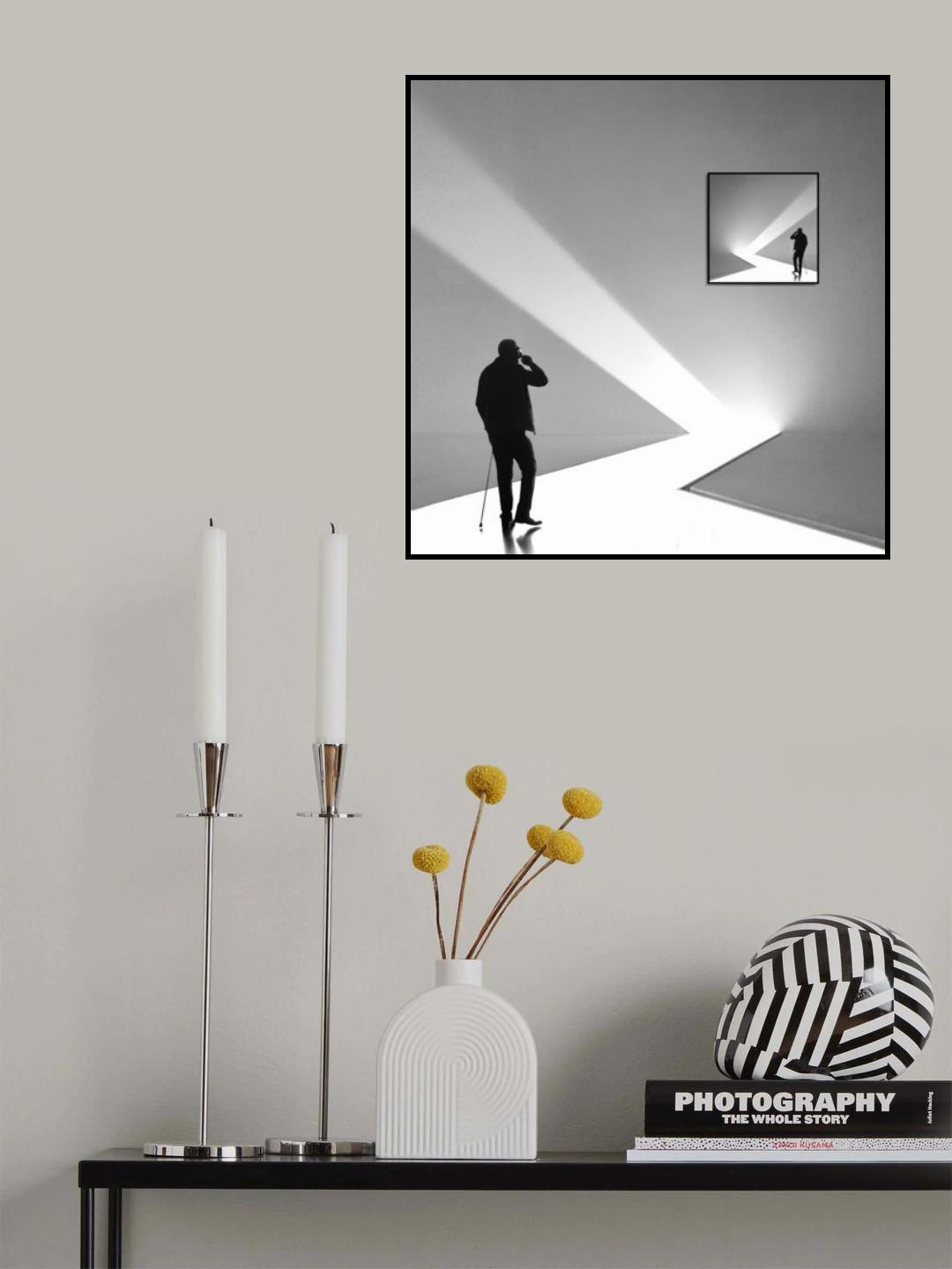 Wondering to see myself projected....! Poster och Canvastavla