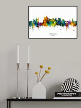 Windsor England Skyline Poster och Canvastavla