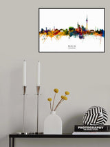 Berlin Germany Skyline Poster och Canvastavla
