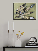 Floating jute market Poster och Canvastavla