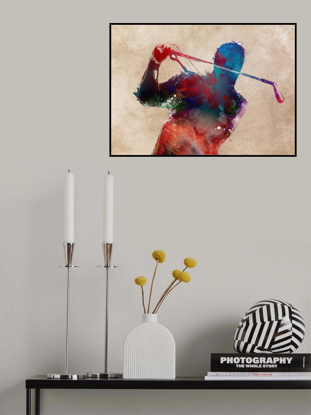 Golf Sport Art (3) Poster och Canvastavla
