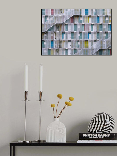 Pastel Color Doors Poster och Canvastavla