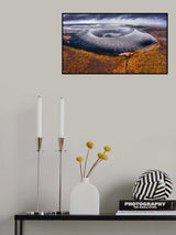 Hverfjall in autumn Poster och Canvastavla