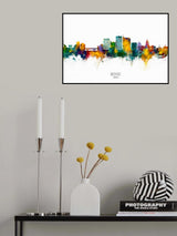 Boise Idaho Skyline Poster och Canvastavla