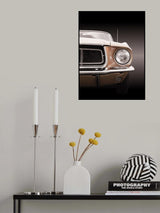 American classic car Mustang Coupe 1968 Poster och Canvastavla
