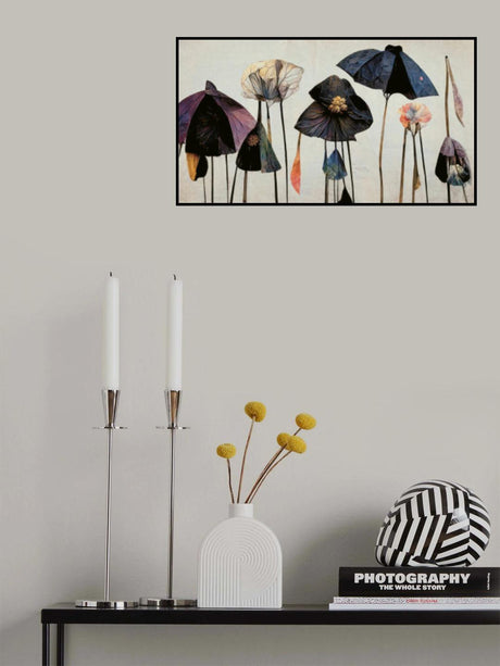 Umbrella Flowers No 1 Poster och Canvastavla