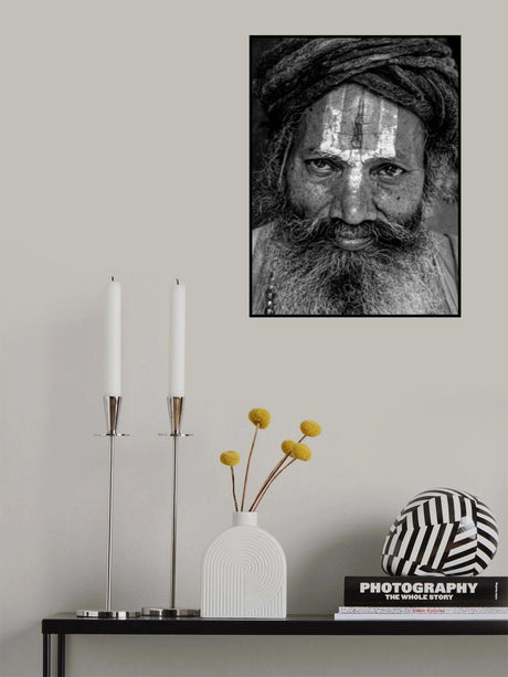 Portrait of Sadhu Poster och Canvastavla