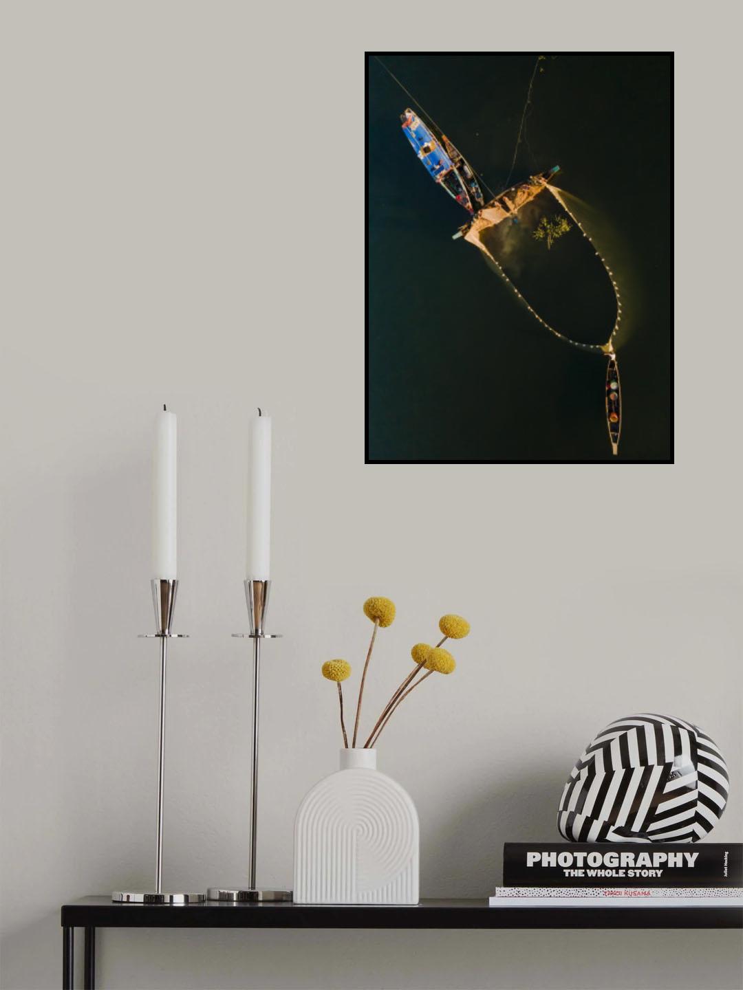 Traditional fishing Poster och Canvastavla