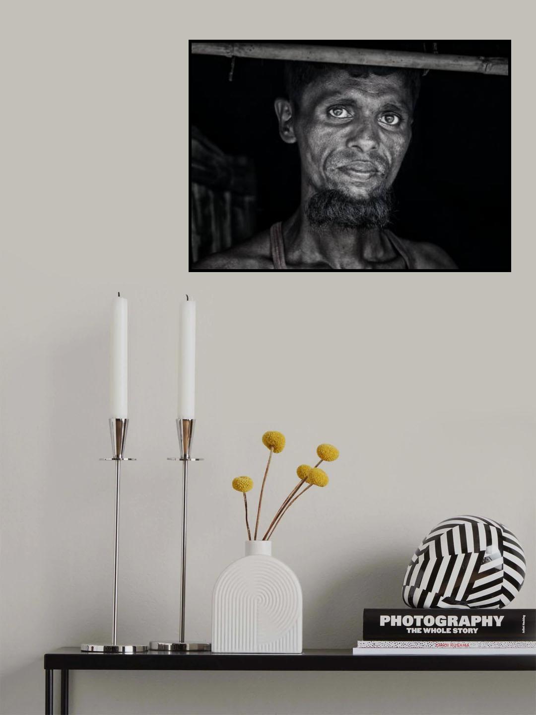 Rohingya refugee man - Bangladesh Poster och Canvastavla