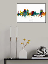 Wichita Kansas Skyline Poster och Canvastavla