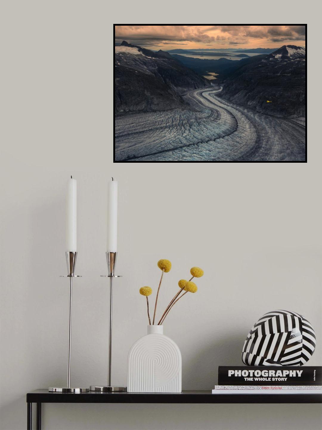 Glacier Exploration Poster och Canvastavla