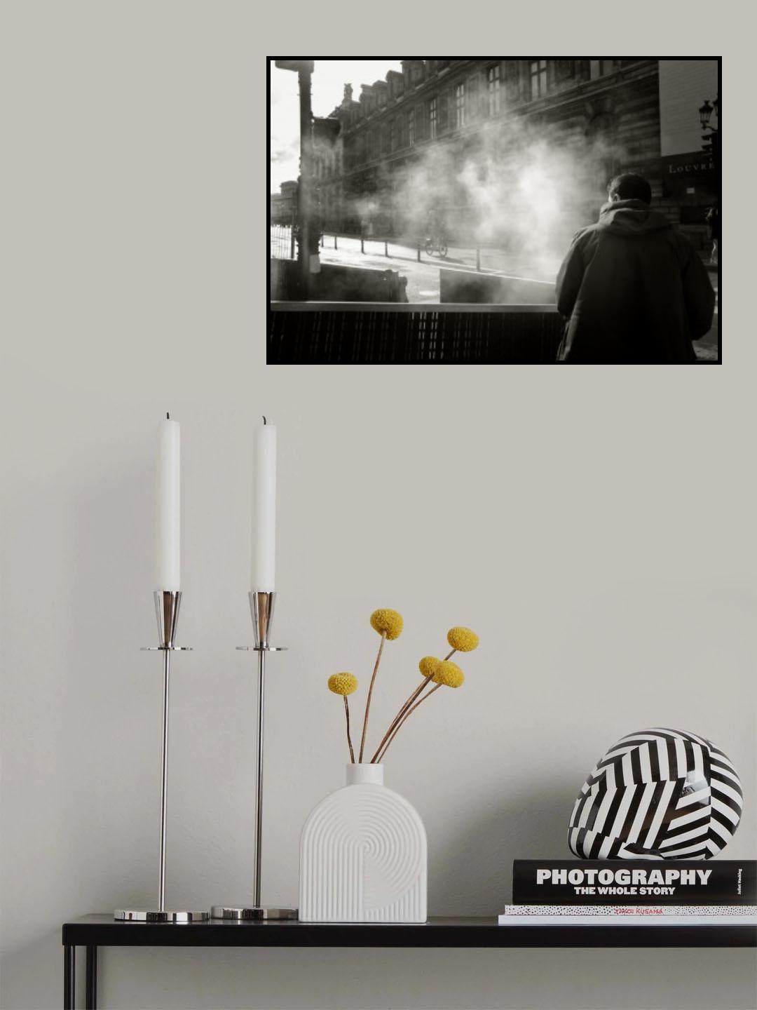 Scenery with steam Poster och Canvastavla