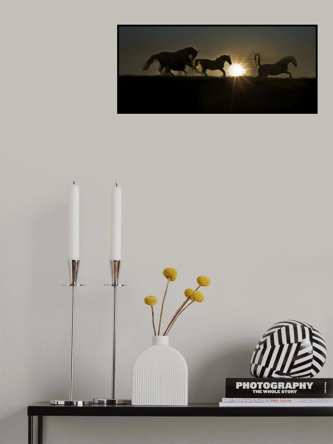morning playing Poster och Canvastavla