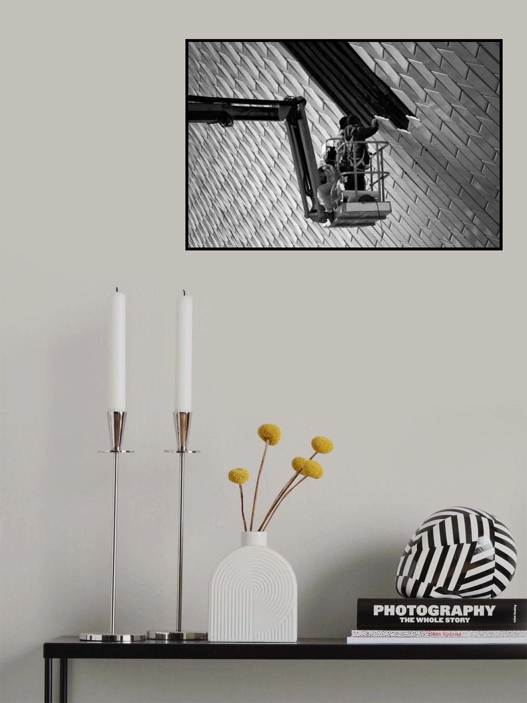 Man at work Poster och Canvastavla
