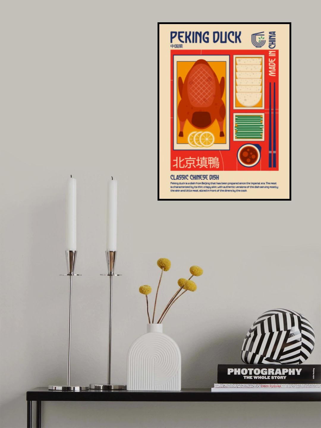 Peking Duck Japanese Food Print Poster och Canvastavla