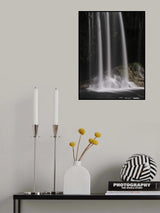 beautiful waterfall in the mountain Poster och Canvastavla