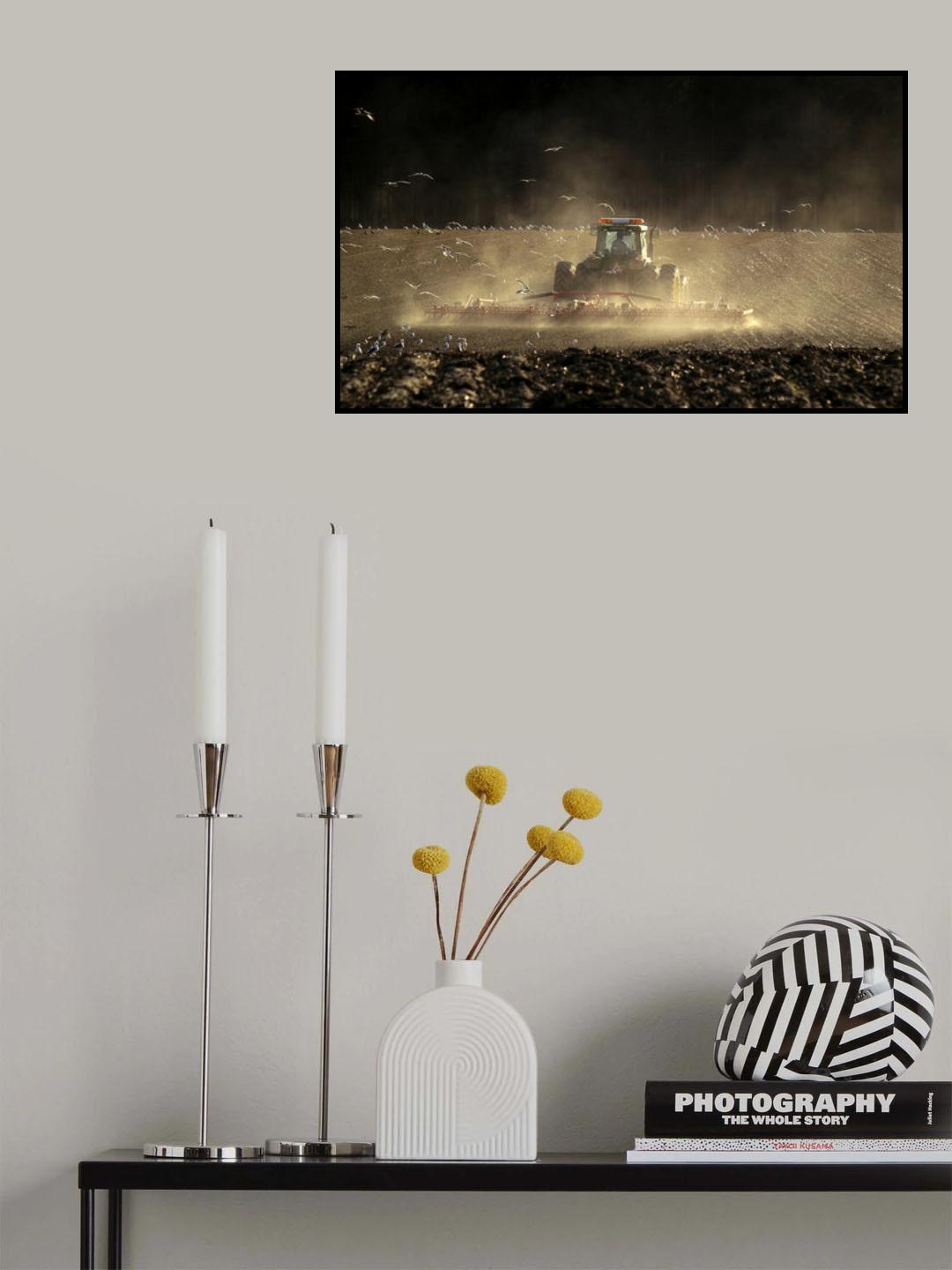 Work out on the field Poster och Canvastavla