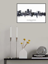 Colorado Springs Colorado Skyline Poster och Canvastavla