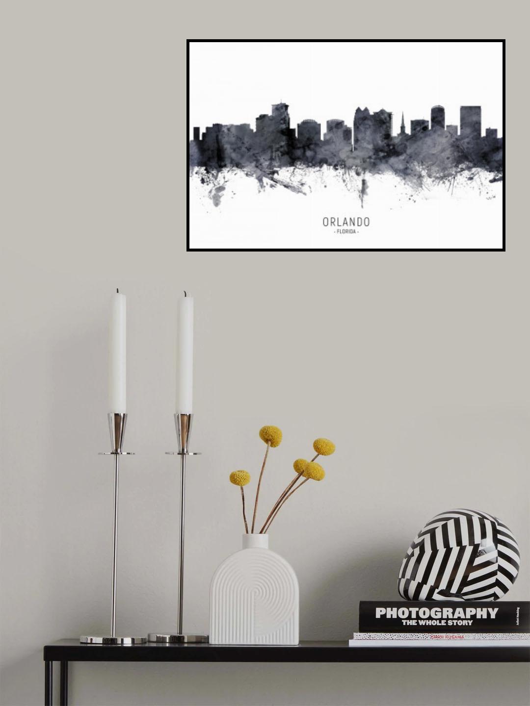 Orlando Florida Skyline Poster och Canvastavla