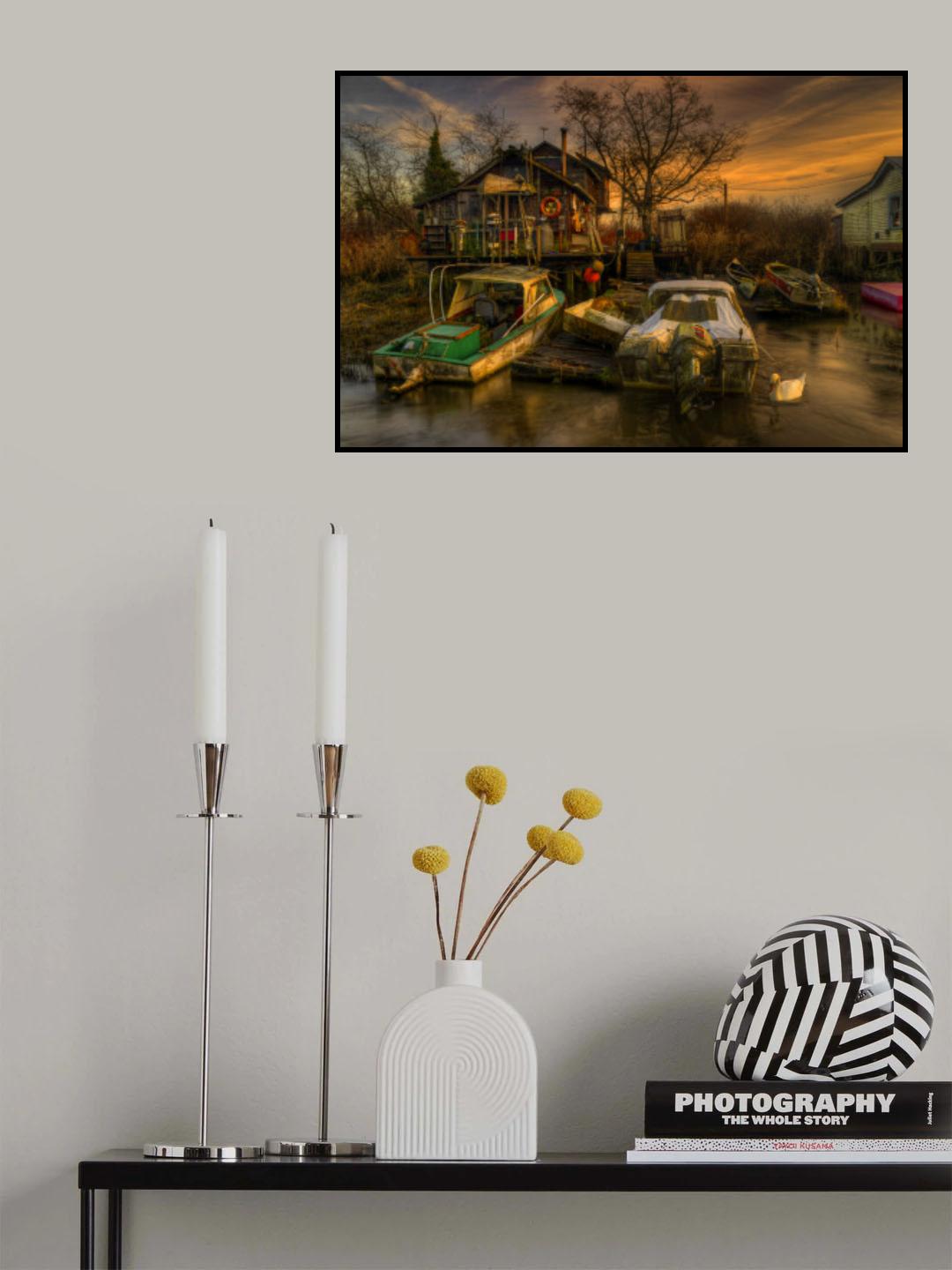 Finn Slough Heritage &amp; Wetland Society Poster och Canvastavla