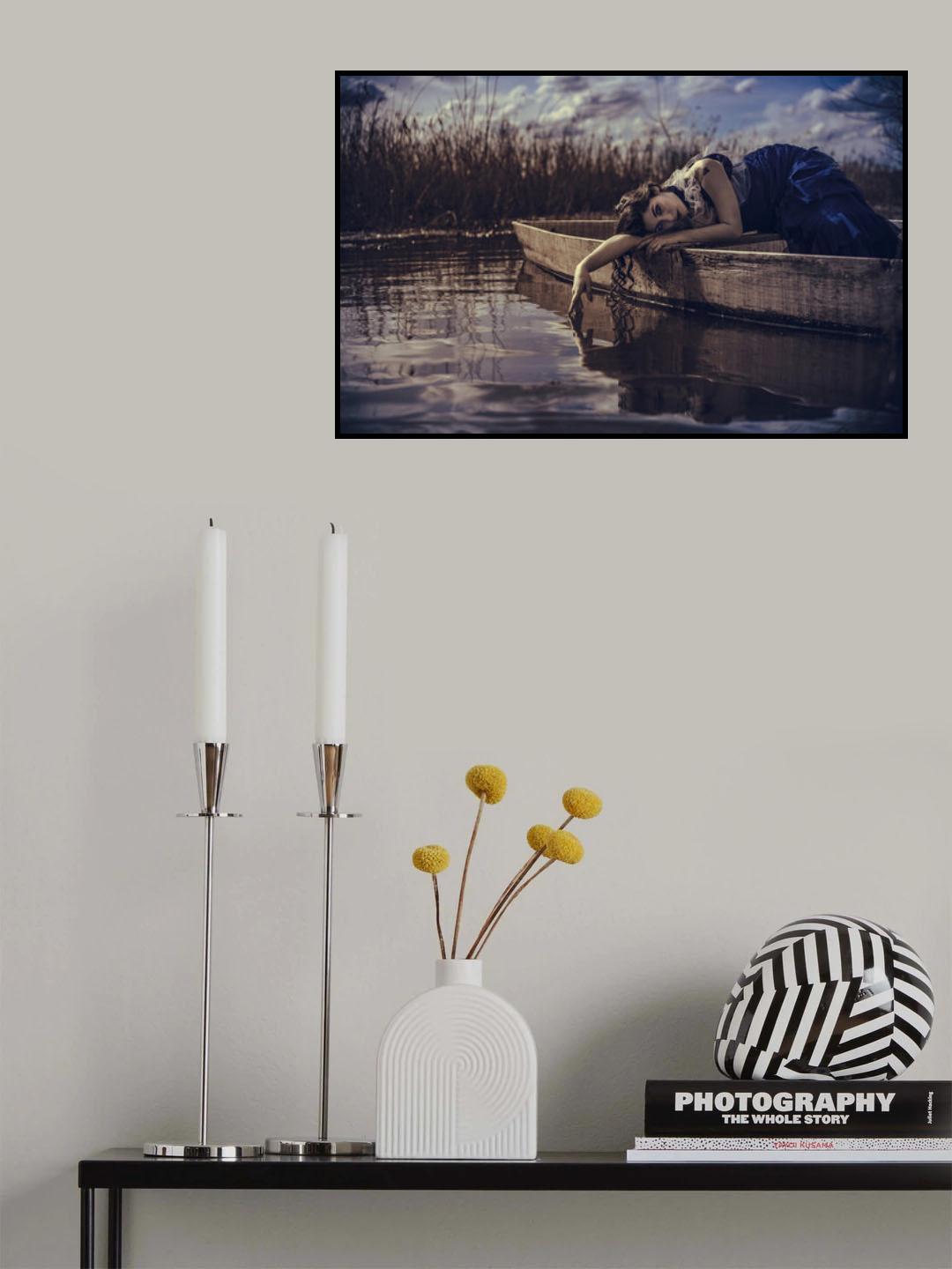 Blue girl Poster och Canvastavla