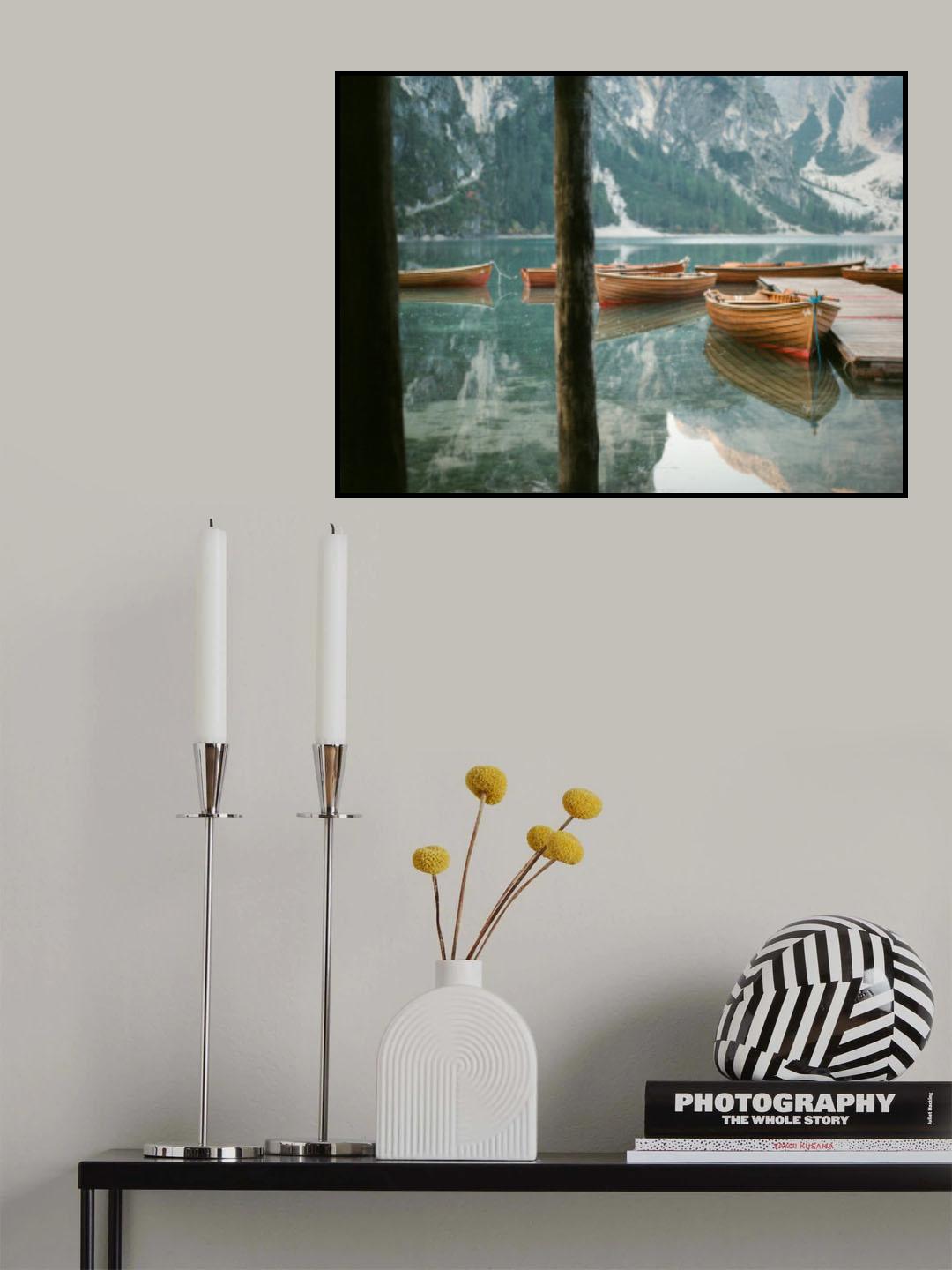 Lago Di Braies 1 Poster och Canvastavla