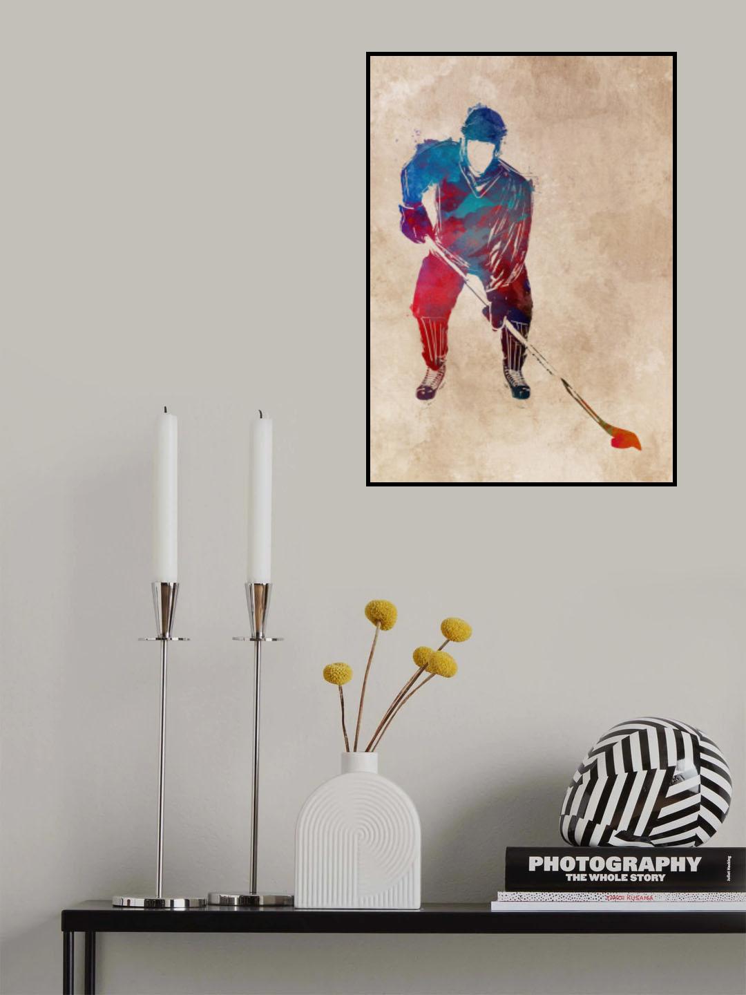 Hockey Sport Art 4 Poster och Canvastavla