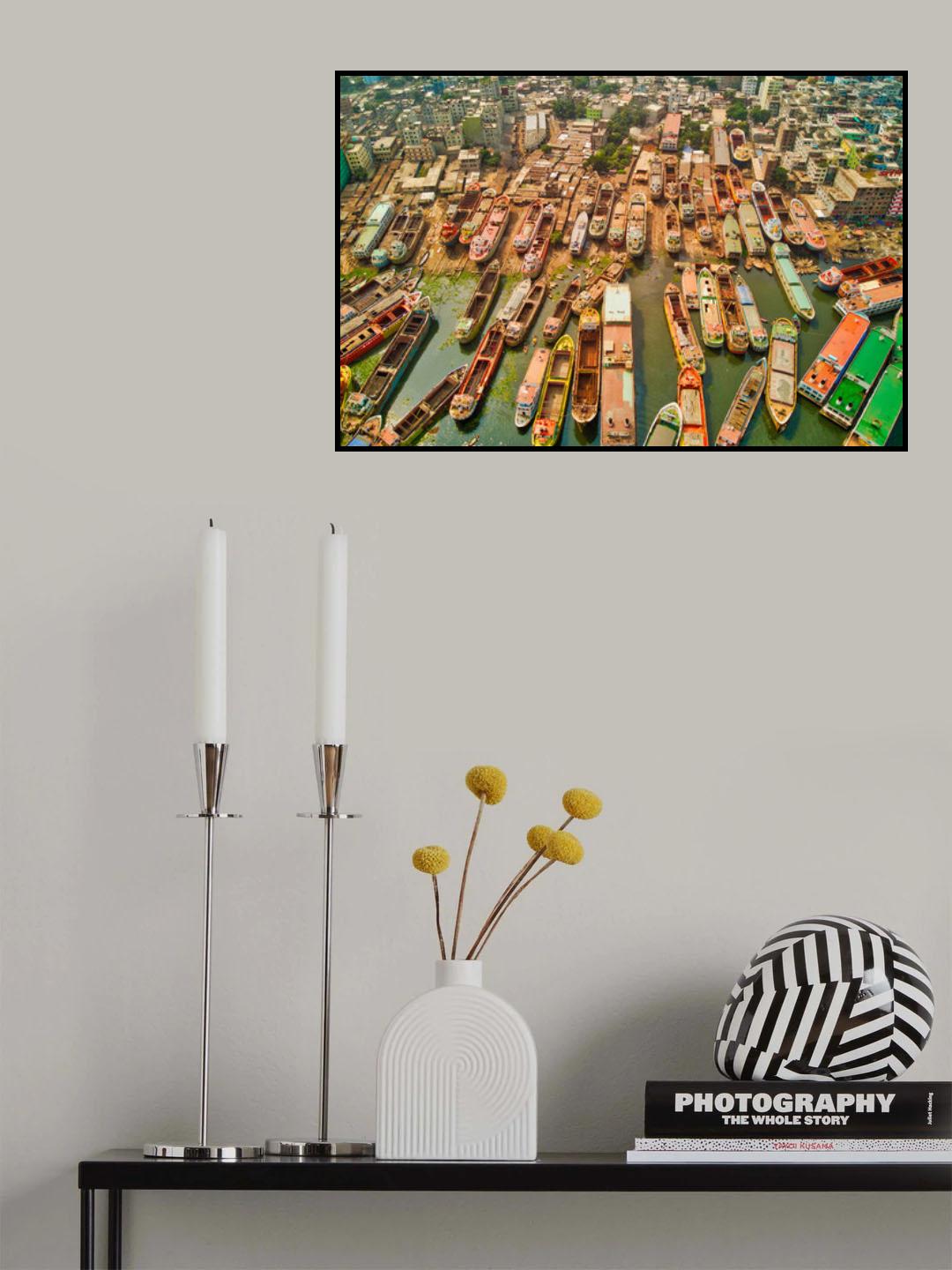 Where the city ends and the ships begin Poster och Canvastavla