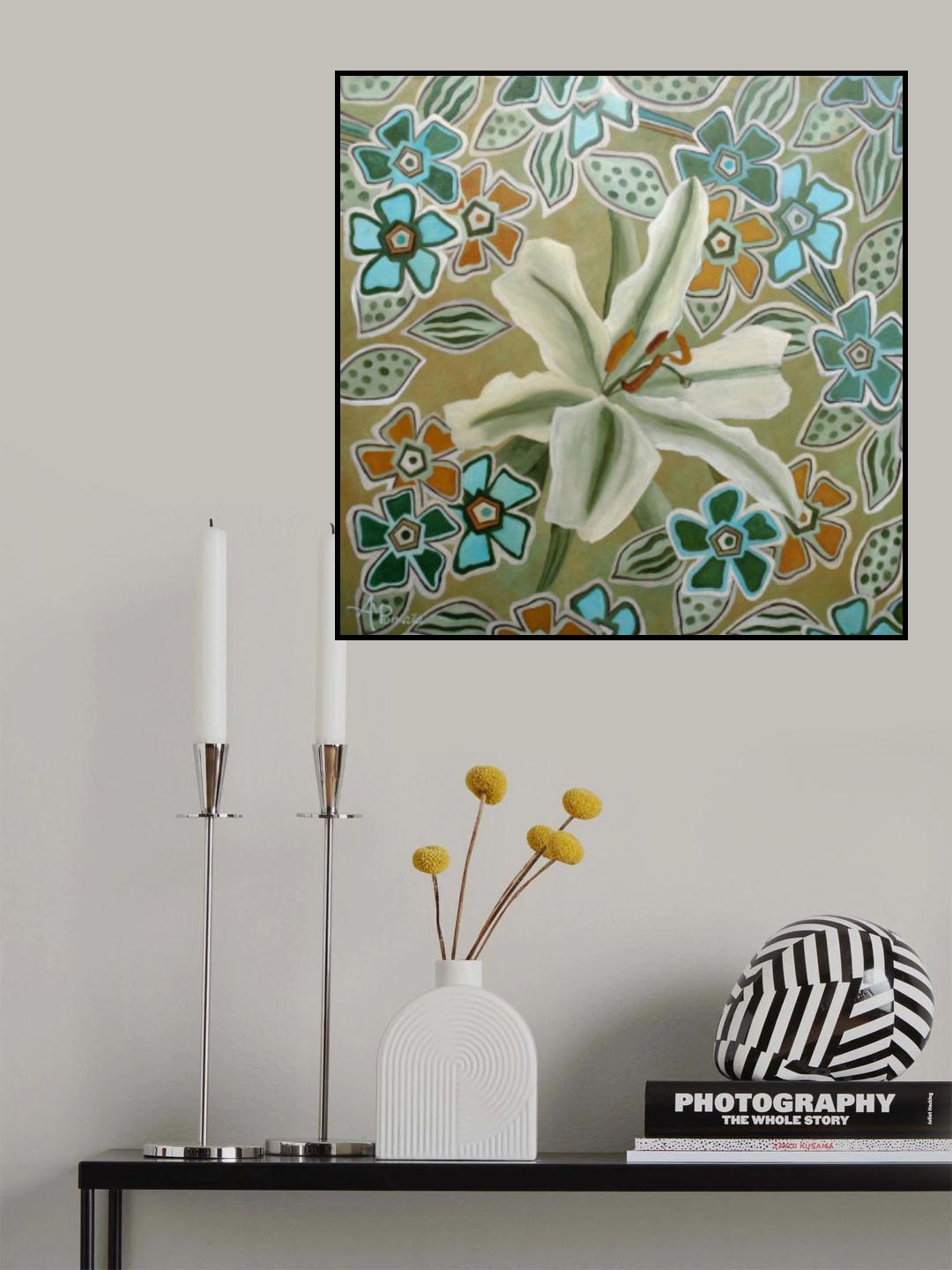 Flower Tessellation Poster och Canvastavla