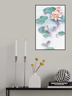 Lotus Pond Water Color home Poster och Canvastavla