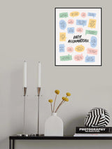 Daily Affirmations Poster och Canvastavla